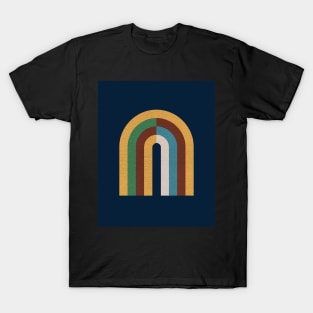 Colorblock rainbow - Mid century modern T-Shirt